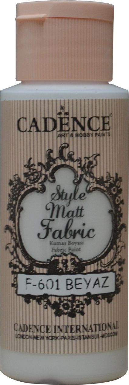 F601 Beyaz Style Matt Fabric Kumaş Boyası 59 ml
