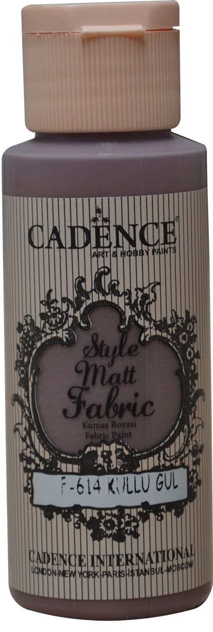 F614 Küllü Gül Style Matt Fabric Kumaş Boyası 59 ml