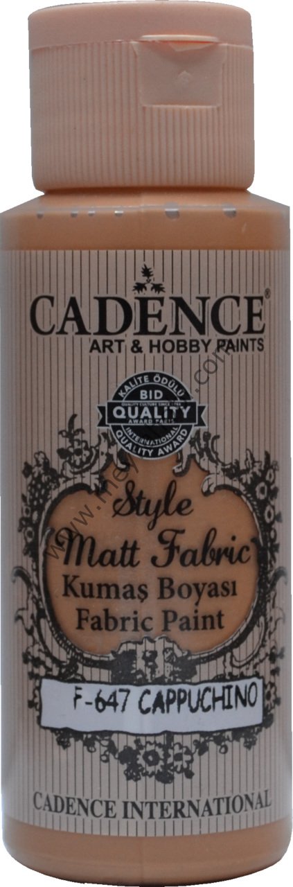 F647 Cappucino Style Matt Fabric Kumaş Boyası 59 ml