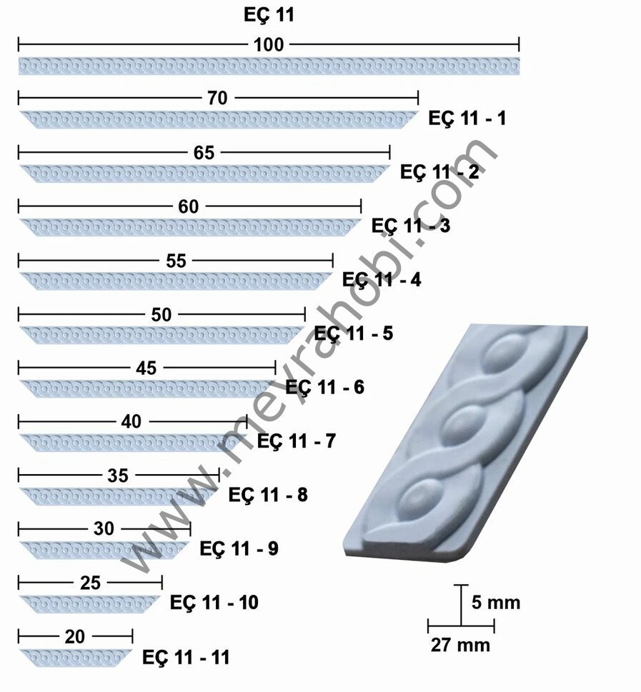 Hazır Esnek Çıta EÇ11 (100 cm)