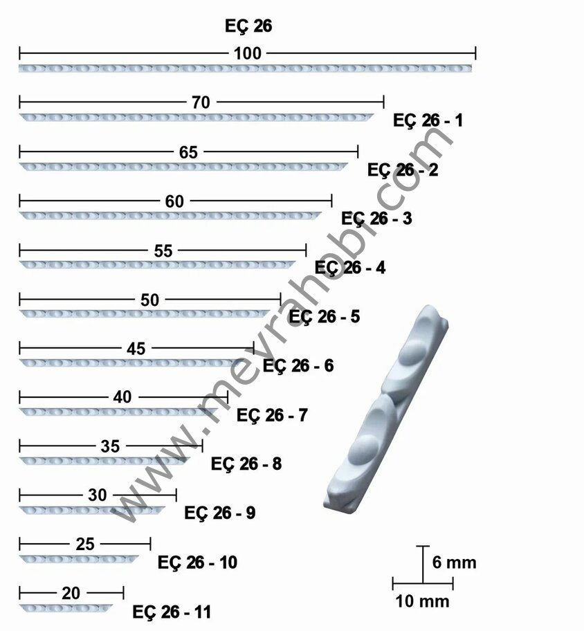 Hazır Esnek Çıta EÇ26 (100 CM)