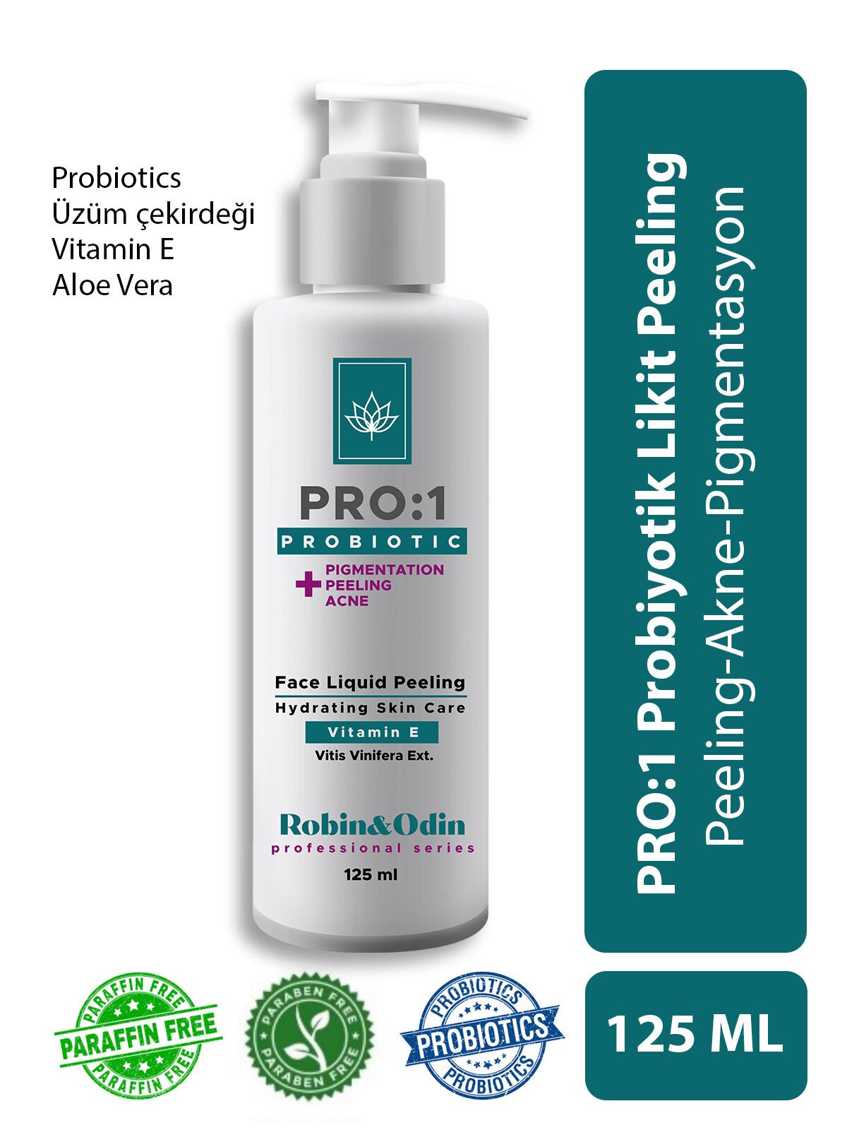 Robin&Odin PRO:1 Probiyotikli Likit Peeling 125ml