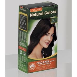 Natural Colors 4N Orta Kahve Organik Saç Boyası