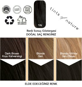Tints of Nature 1N Doğal Siyah Organik Saç Boyası
