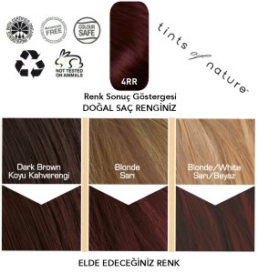 Tints of Nature 4RR Koyu Kızıl Organik Saç Boyası