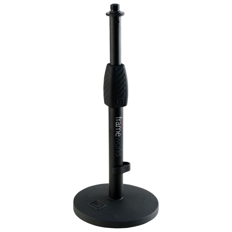 GFW-MIC-0601 | Desktop Mic Stand with Round Base and Twist Clutch