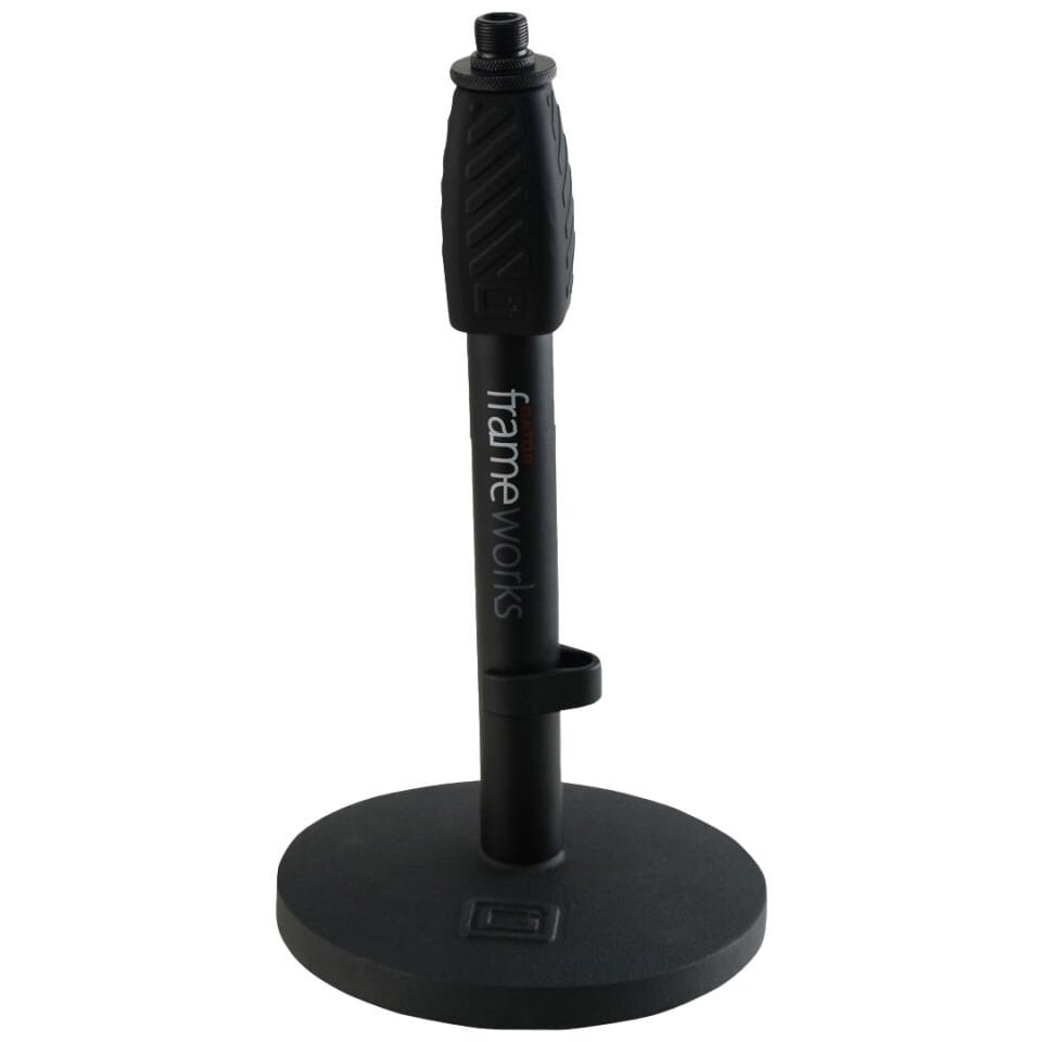 GFW-MIC-0601 | Desktop Mic Stand with Round Base and Twist Clutch