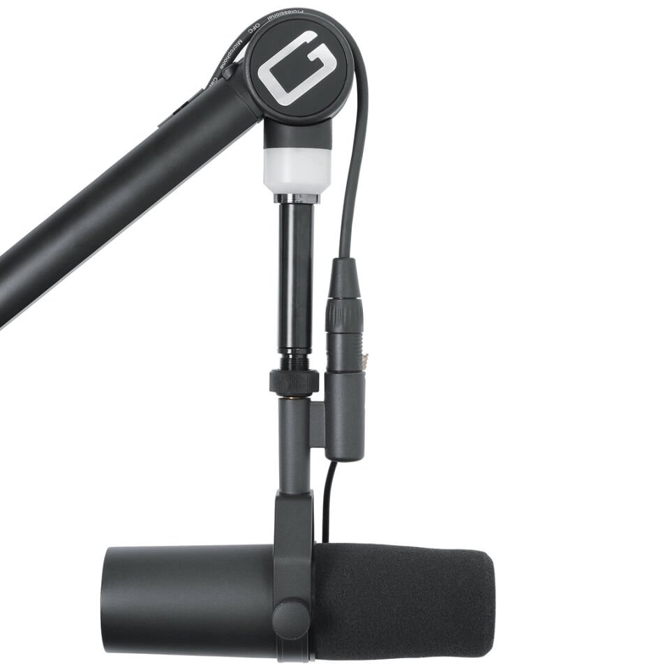 GFWMICBCBM4000 | Professional Broadcast Boom Mic Stand W/ Led Light