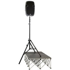 TS-110BL Tall Speaker Stand with Leveling Leg, Air-Lift - Tek