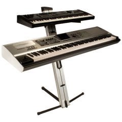 AX-48 Pro S Apex Column Keyboard Stand - Silver