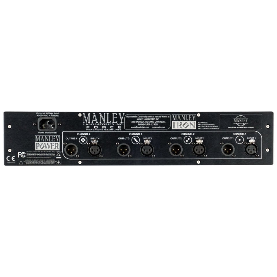 FORCE® 4 Channel Microphone Preamplifier