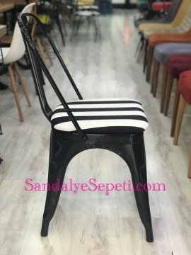 Tolix Sandalye Zebra Desen