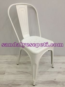 Tolix Sandalye Beyaz