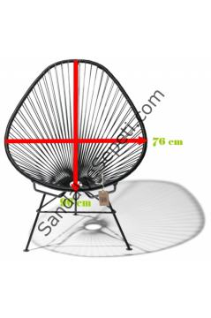 Egg Acapulco Pvc Örgü Koltuk turkuaz