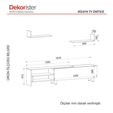 Dekorister Dizayn Tv Ünitesi Beyaz