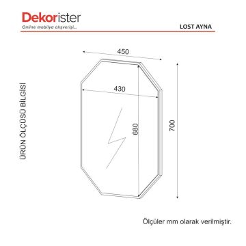 Dekorister Exclusive Lost Ayna Ceviz