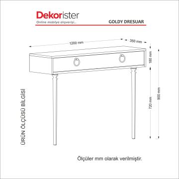 Dekorister Exclusive Goldy Dresuar Ceviz