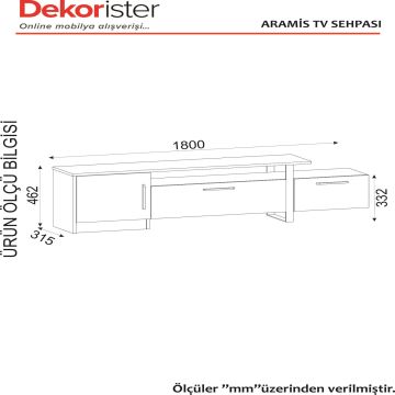 Dekorister Exclusive Aramis Tv Ünitesi Ceviz