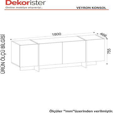 Dekorister Exclusive Veyron Konsol Rebab-Mermer