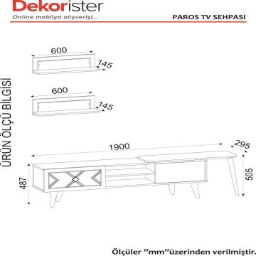 Dekorister Exclusive Paros Tv Ünitesi Ceviz