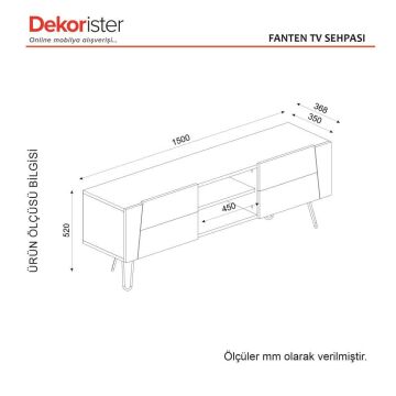 Dekorister Fanten Tv Ünitesi Safir-Mermer-Antrasit