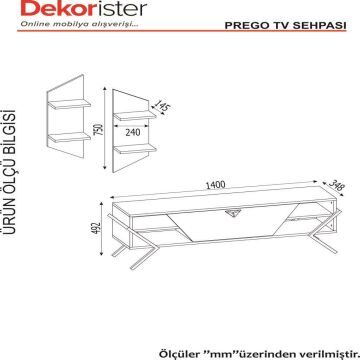 Dekorister Prego Tv Ünitesi Lidya