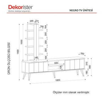 Dekorister Nero Tv Ünitesi Rebab