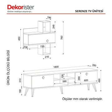 Dekorister Serenze Tv Ünitesi Lidya-Siyah