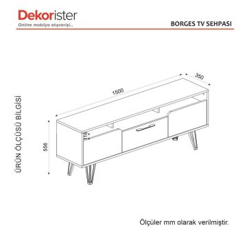 Dekorister Borges Tv Ünitesi Cura-Nehirkumu-Antrasit