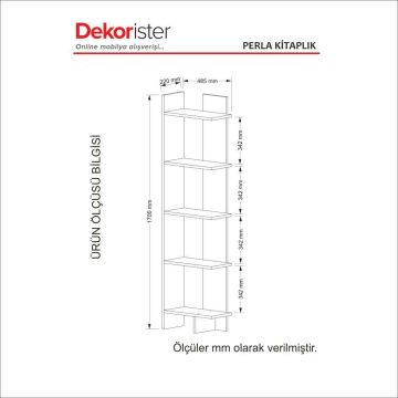 Dekorister Perla Kitaplık Beyaz