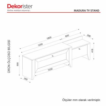 Dekorister Madura Tv Sehpası Safir - Hazeran