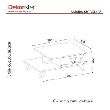 Dekorister Arsenal Orta Sehpa Beyaz-Cordoba