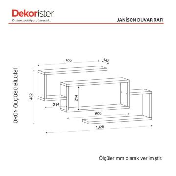 Dekorister Janison Duvar Rafı