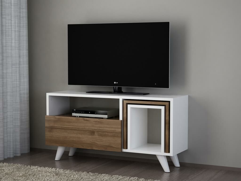 Dekorister Novella K2 Tv Ünitesi Beyaz-Ceviz