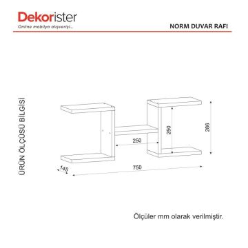 Dekorister Norm Duvar Rafı