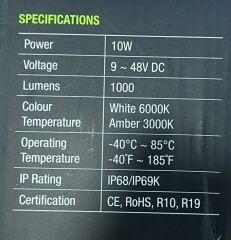 IFL0201W LED Sis Lambası Beyaz Işık 2 inch Ironman 4x4