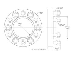 Toyota Hilux 6x139.7 1.5 inch Faturalı Spacer 303149-1-KIT