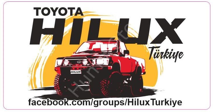 Toyota Hilux Turkiye Sticker 2