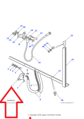 302825 Kasa Kapak Zincir Braketi Defender