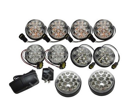 Defender Beyaz Camlı LED Lamba Kiti DA1291