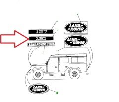 MXC6397-L Ön 110 Yazısı Defender Land Rover