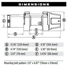 Warn VRX 35 3500 LB ATV UTV Vinci 101035