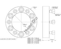 Toyota 6x139.7 2 inch Spacer 140004-1-KIT