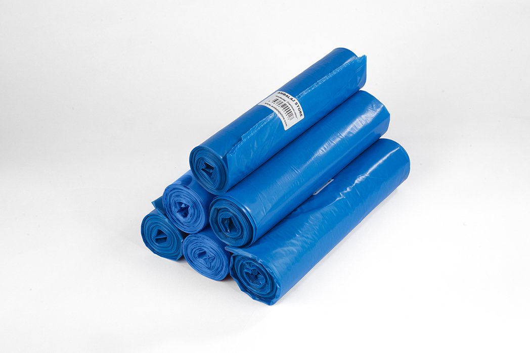 Endüstriyel Çöp Poşeti Jumbo Boy Mavi 400G 10 Adet