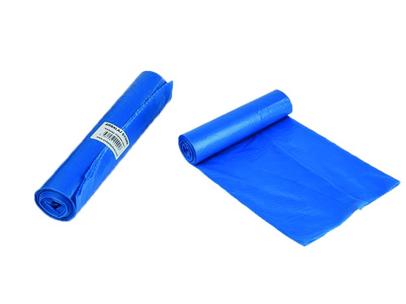 Endüstriyel Çöp Poşeti Battal Boy Mavi 250G 20 Rulo