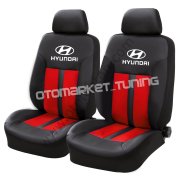 Hyundai Koltuk Kılıfı Seti Kırmızı-Siyah