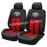 Toyota Koltuk Kılıfı Seti Kırmızı-Siyah