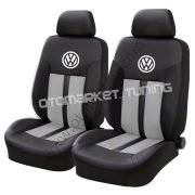 Volkswagen Oto Koltuk Kılıfı Gri-Siyah