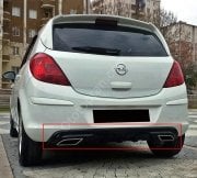 Opel Corsa D Arka Tampon Difüzörü