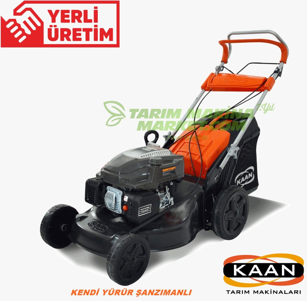 Kaan K-850Y 48 CM Kendi Yürür Benzinli Çim Biçme Makinesi